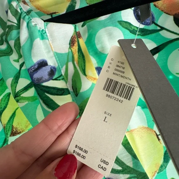 Lemon Polka Dot Anthropologie Somerset Maxi Dress - Picture 10 of 11